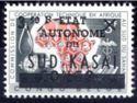 Map of Africa and Symbols (Fr) Surch, Overpr. "...SUD-KASAÏ"