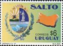 Map and coat of arms of Salto