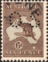 Kangaroo and Map, Perforated OS