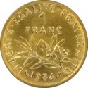 1 Franc (O. Roty - Piedfort Gold)