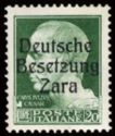 Italian Stamp Overprinted Deutsche Besetzung Zara