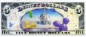5 Disney Dollars