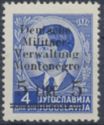 Overprint Issues "Deutsche Militaer/Verwaltung/Montenegro