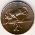 2 Cents (English legend - SOUTH AFRICA)