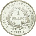 1 Franc (200th Anniversary of the First French Republic - Silver)