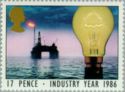 Light Bulb and North Sea Oil Drilling (Energy)