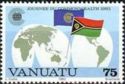 Map of the World, Flags of the Commonwealth and Vanuatu