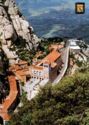 Montserrat. Panoramical view of the Monastery