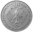 2 Mark (2nd Chancellor Ludwig Erhard - A, D, F, G, J)