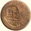 1 Cent (Afrikaans legend - SUID-AFRIKA)