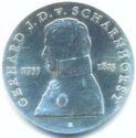 10 Mark (225th Birth anniversary of general Gerhard von Scharnhorst)