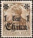 Overprint on "Germania"