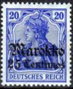 overprint Marokko on "Germania"