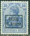 overprint on "Germania"