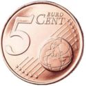 5 Euro Cent (Albert II - 2nd type - 2nd portrait)