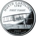25 Cents / Quarter (North Carolina - Silver edition)
