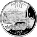 25 Cents / Quarter (Arizona - The Grand Canyon State - Silver edition)