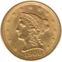 2½ Dollars (Coronet Head / Eagle)