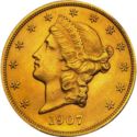 20 Dollars (Twenty - Liberty Coronet head w/ motto - Double eagle)