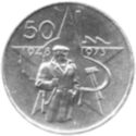 50 Korun (25 years of Victory of Communist Party)