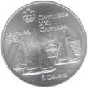 5 Dollars (XXI Summer Olympic Games 1976 Montreal - Sailboats - Series I)