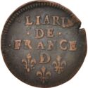 1 Liard (Louis XIV - D - Lyon)
