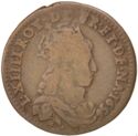 1 Liard (Louis XIV - B★ - Pont-de-l'Arche)