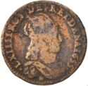 1 Liard (Louis XIV - E - Tours)