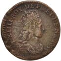 1 Liard (Louis XIV - R - Villeneuve Saint André)