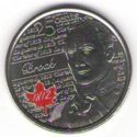 25 Cents (Heroes from the War of 1812 - Isaac Brock Coloured)