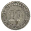 10 Cents (400/1000 silver)