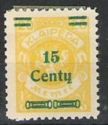 Overprint: 15 Centy