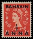 Queen Elizabeth II with black overprint