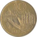 10 Francs (200th Birth anniv. of writer Marie-Henri Beyle "Stendhal")