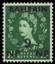 Queen Elizabeth II with black overprint