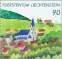 Eschen, church, houses