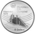 5 Dollars (XXI Summer Olym. Games 1976 Montreal - Olympic Village - Series VII)