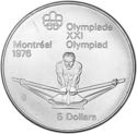 5 Dollars (XXI Summer Olym. Games 1976 Montreal - Rowing - Series III)