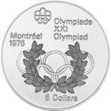 5 Dollars (XXI Summer Olympic Games 1976 Montreal - Rings - Series II)