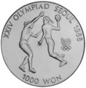 1,000 Won (XXIV Sumer Olympic Games 1988 - Handball)