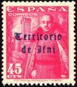 General Franco and de la Mota castle, .Overprinted