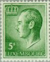 Grand Duke Jean facing Left (5 Fr. dark green)