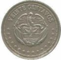 20 Centavos (Roulin Bust, Bolivar left)