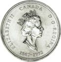 25 Cents (125th Anniv of Conf. - Northwest Territories)