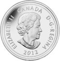 25 Cents (Heroes from the War of 1812 - Tecumseh - Coloured)