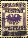Austrian stamps surcharged & overprinted with vertical bars