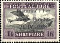 Airplane Crossing Mountains, overprinted