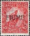 Hungarian war fund stamps of 1916 overprinted FIUME