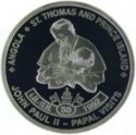10 Francs (55th Papal Visit - Angola + St. Thomas & Prince I