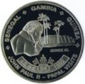 10 Francs (54t Papal Visit - Senegal + Gambia + Guinea)